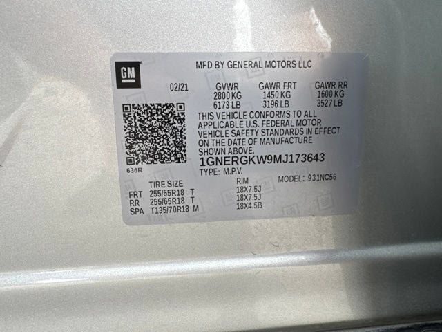 2021 Chevrolet Traverse LT Cloth