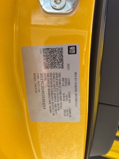 2025 Chevrolet Corvette Stingray 3LT