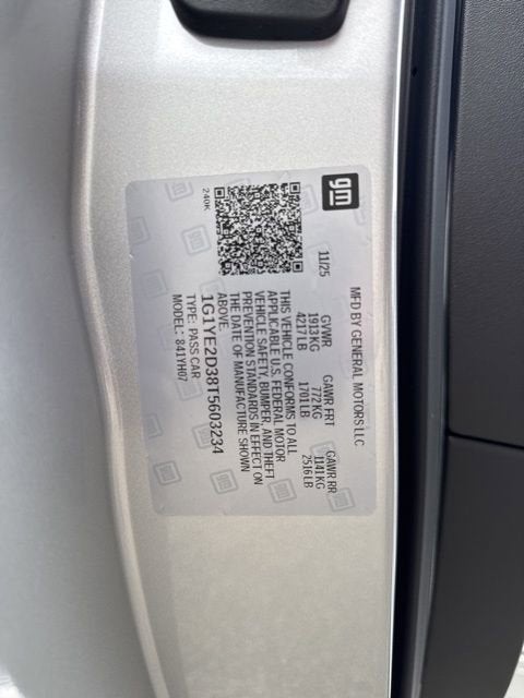 2026 Chevrolet Corvette Z06 2LZ