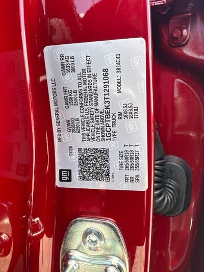 2026 Chevrolet Colorado WT