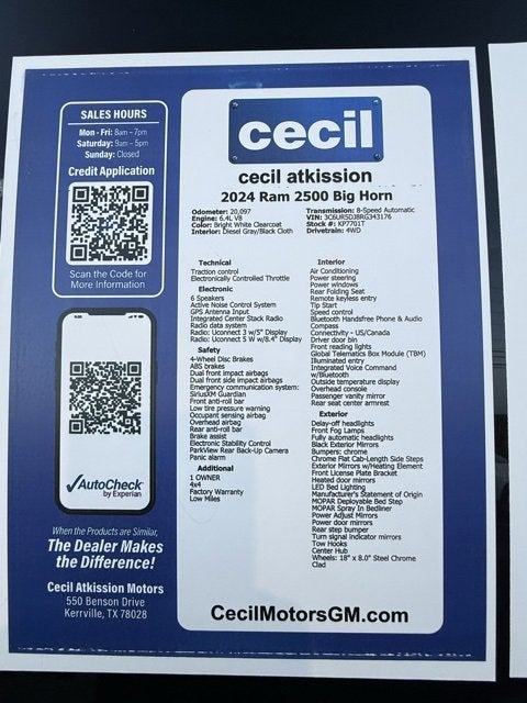 2024 RAM 2500 Big Horn