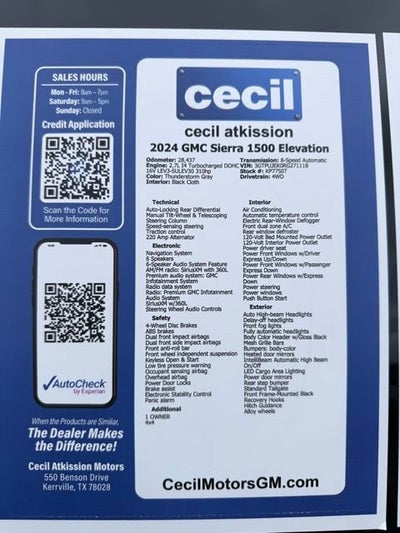 2024 GMC Sierra 1500 Elevation