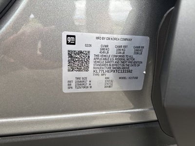 2026 Chevrolet Trax 2RS